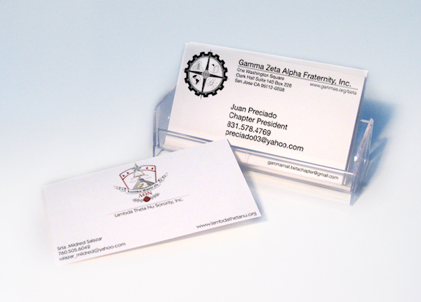 SJSU Student Org. Business Cards