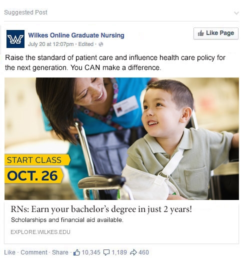 Wilkes University  Facebook Paid